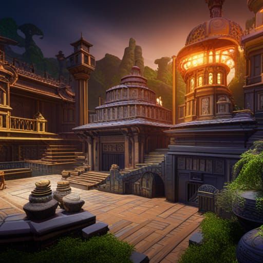 indian culture detailed matte painting, deep color, fantasti...