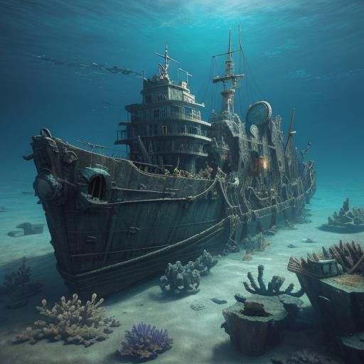Underwater Shipwrecks  by @Rebelle 1902