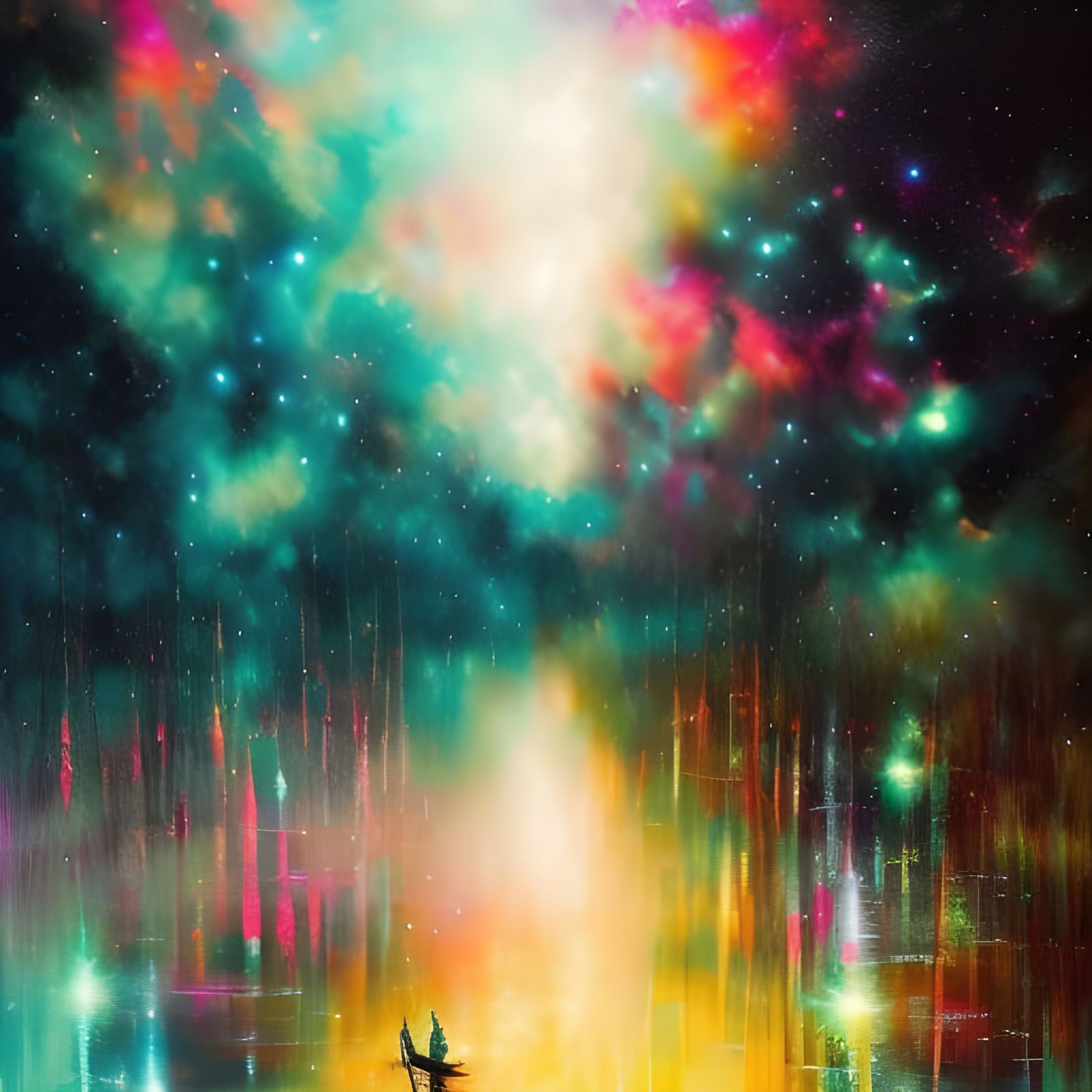 Where Heaven and Earth Meet - AI Generated Artwork - NightCafe Creator