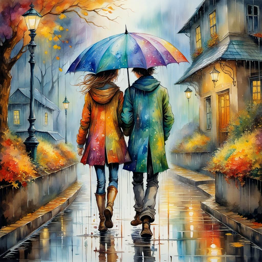 Coloured rainy day  by @Vochomurka