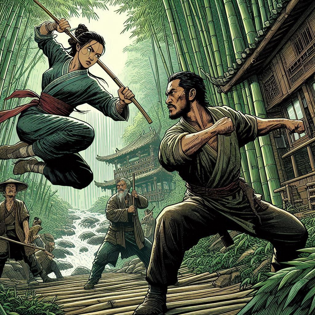 From movie croutching tiger hidden dragon, movie scene fight...