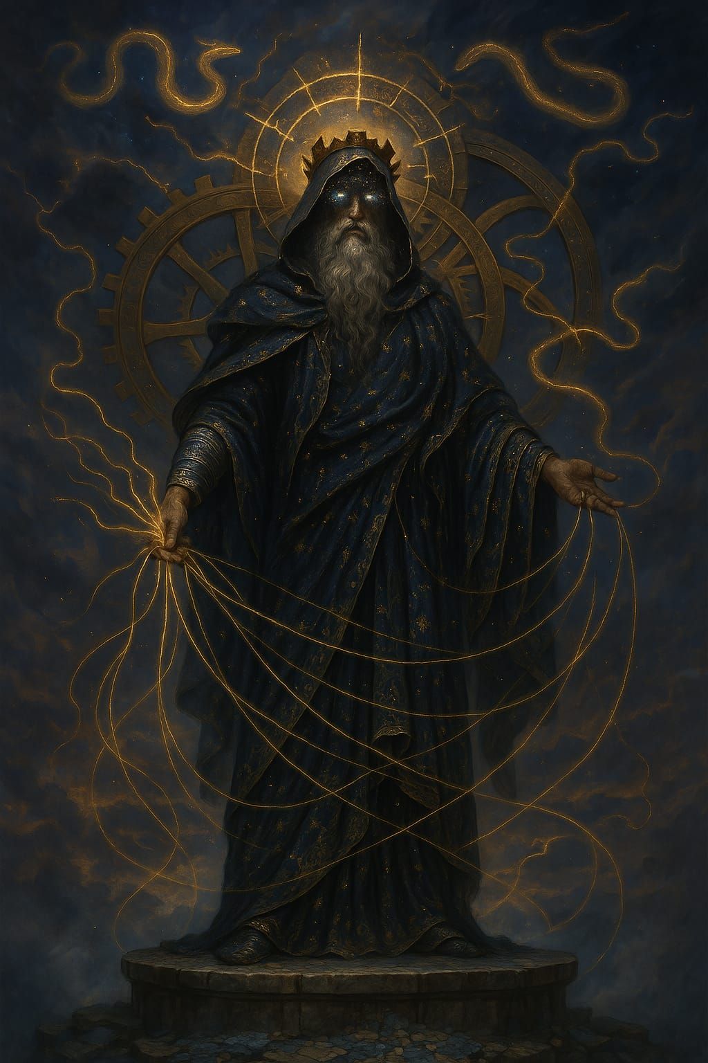 Aetherios, the Veiled Architect of Fate