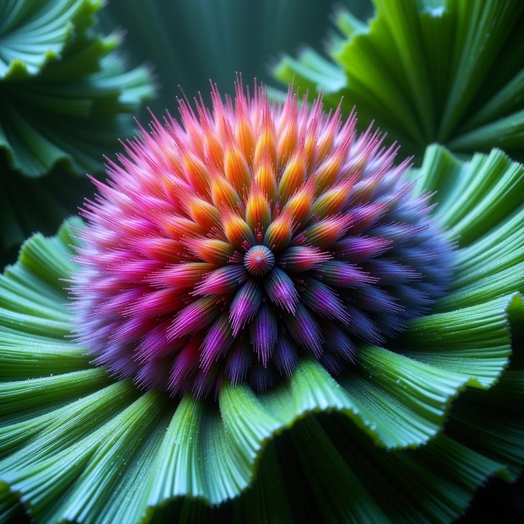 a fluffy colorful caterpillar on a photorealistic leaf <lora:-1TIE-Singularity-:0.5> 