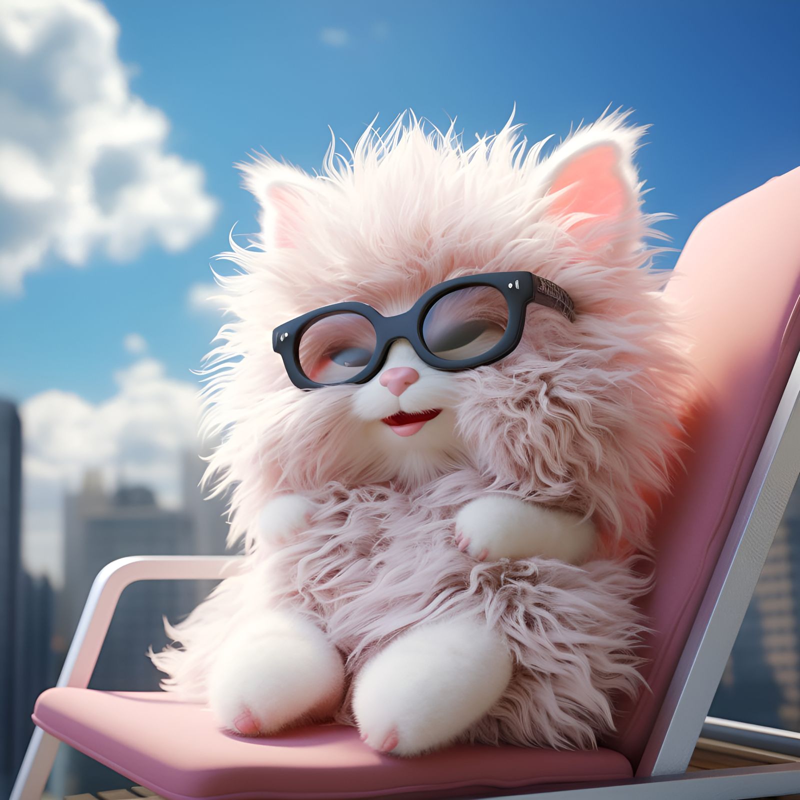 Fluffing His Best Life