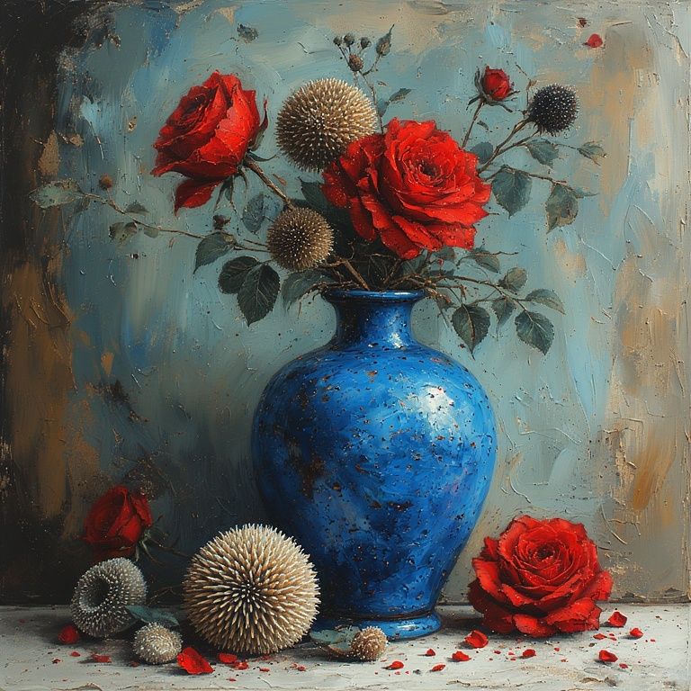 The Vase and the Roses