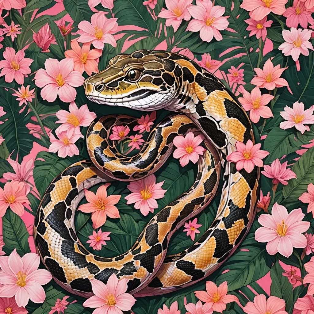 burmese python 2 - AI Generated Artwork - NightCafe Creator