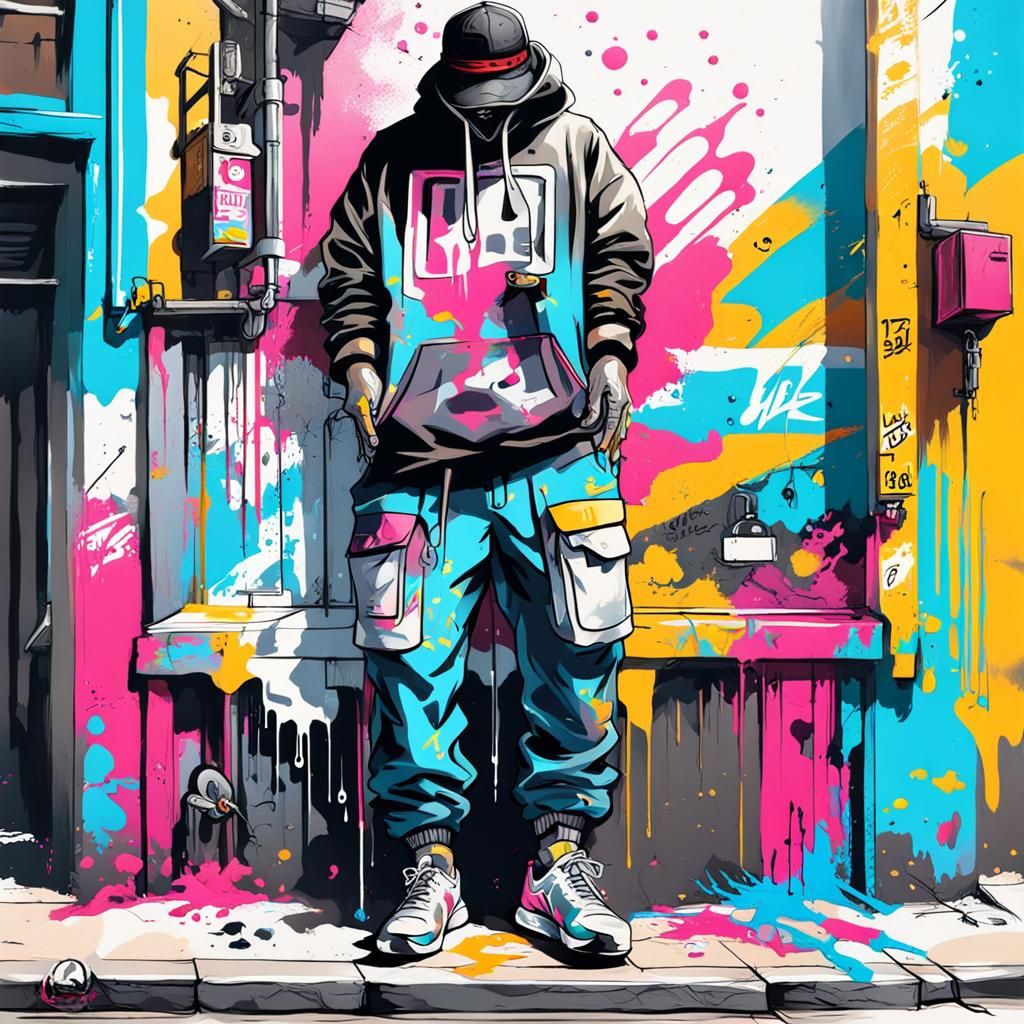 Street Style Clothing Store in Graffiti Art