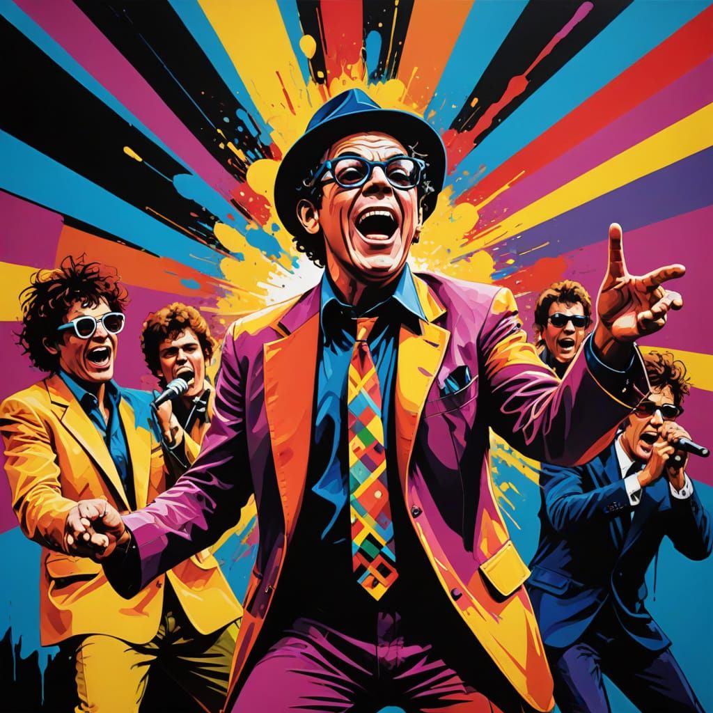 "Hit me with your rhythm stick!" performed by Ian Dury and the Blockheads