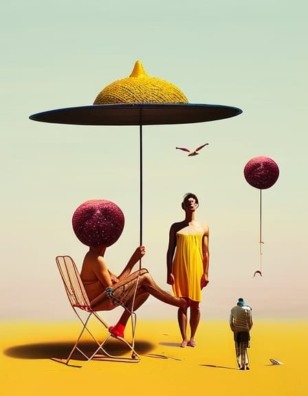 Beach surrealism series 5 - AI Generated Artwork - NightCafe Creator