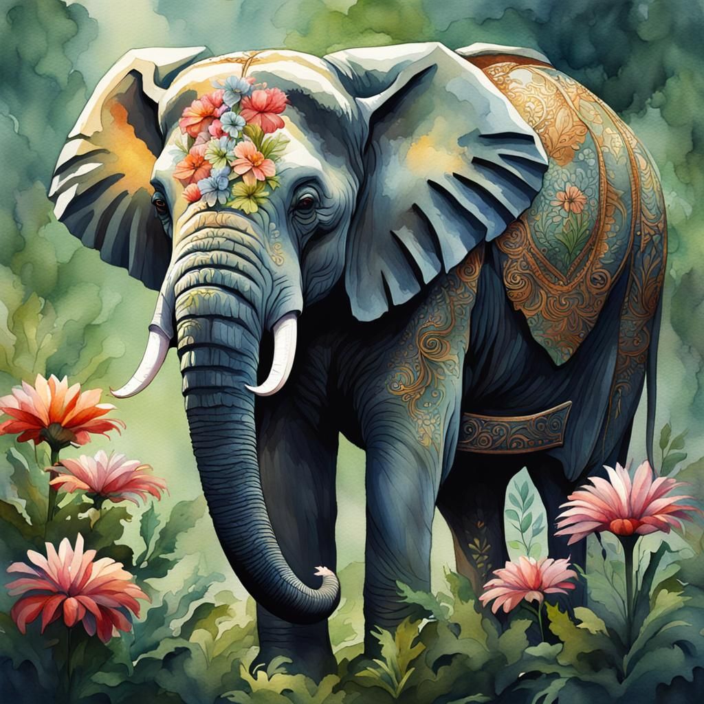 stunningly beautiful elephant