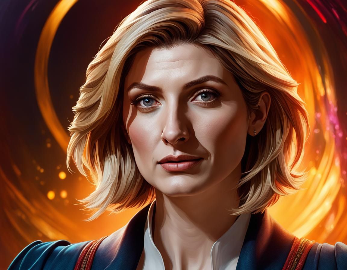 A portrait of Jodie Whittaker - AI Generated Artwork - NightCafe Creator