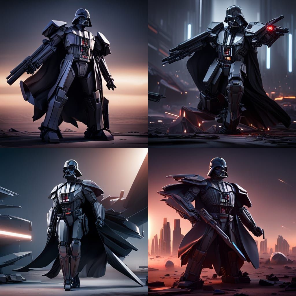 darth vader transformer - AI Generated Artwork - NightCafe Creator