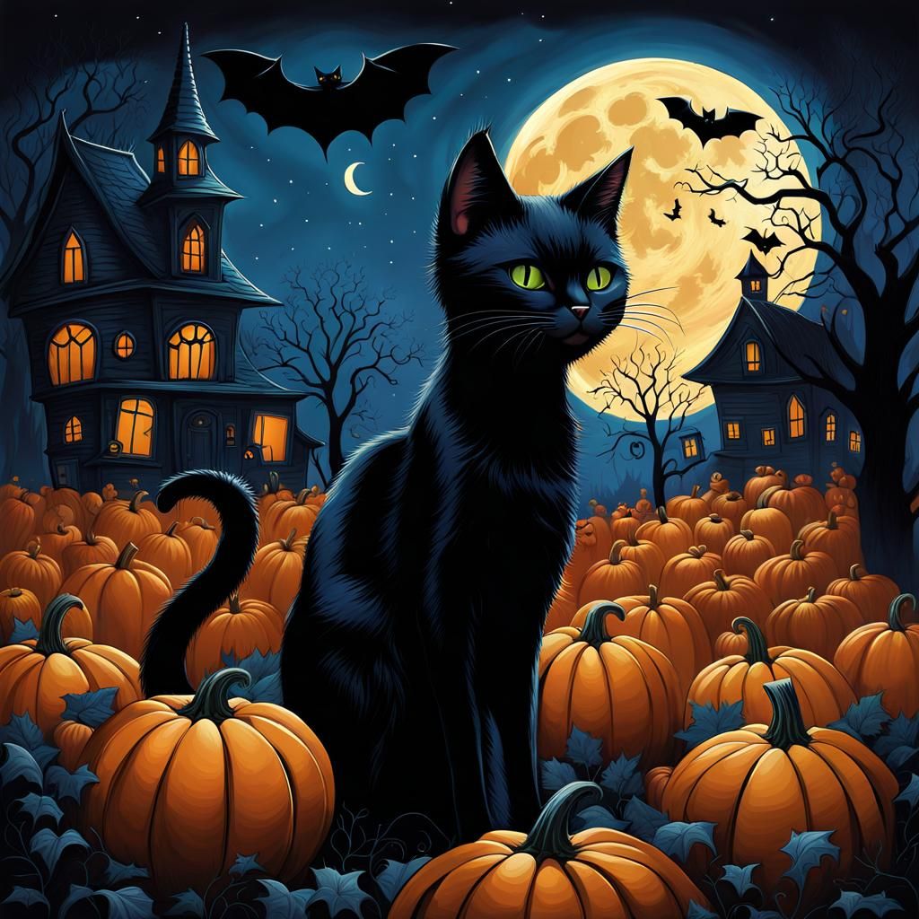 Waiting For Halloween 4 - AI Generated Artwork - NightCafe Creator