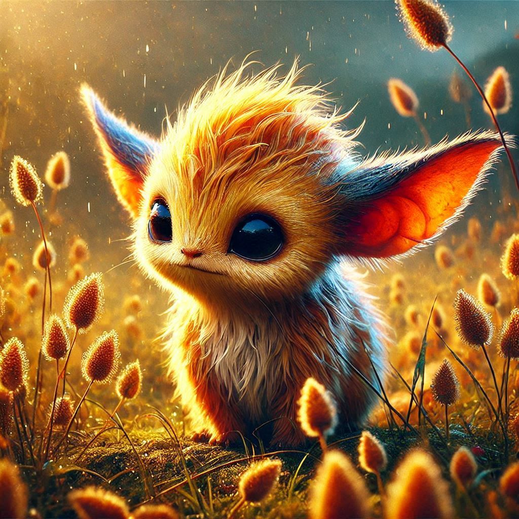 adorable fairy-tale fantasy creature portrait..