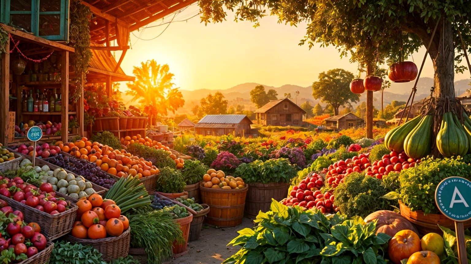 Farmstand Digital Matte Painting in Dramatic Cinematic Style