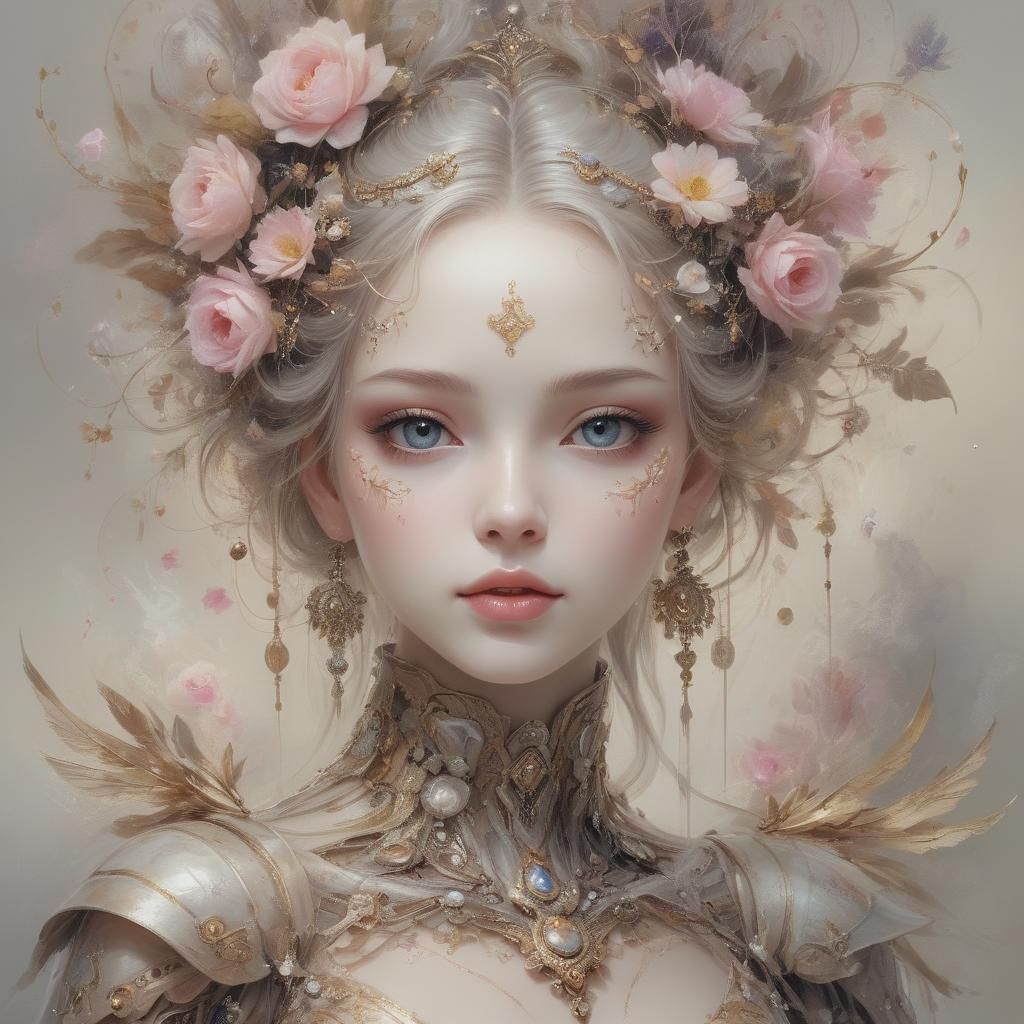 Beautiful Young, Pale Woman  by @Melanie Rhoades 