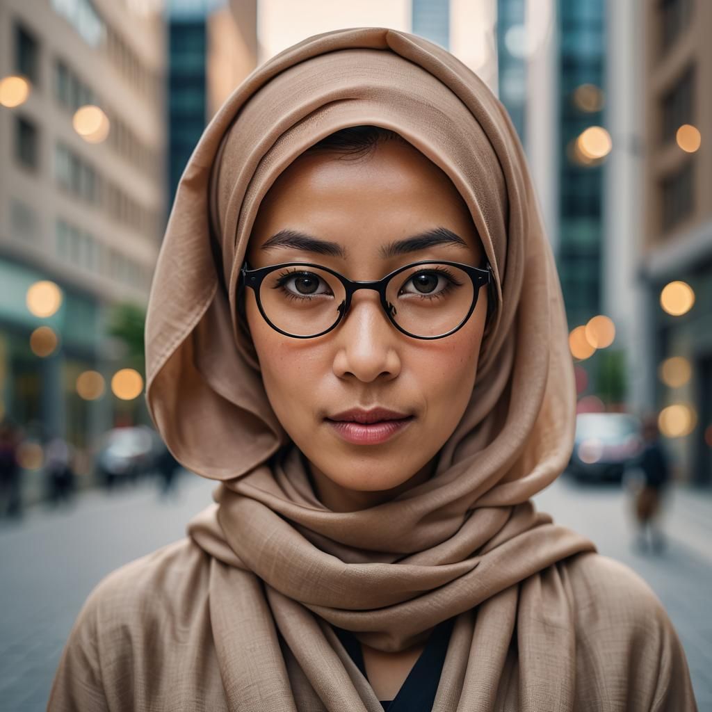 a very attractive caramel complexion japanese woman with gla...