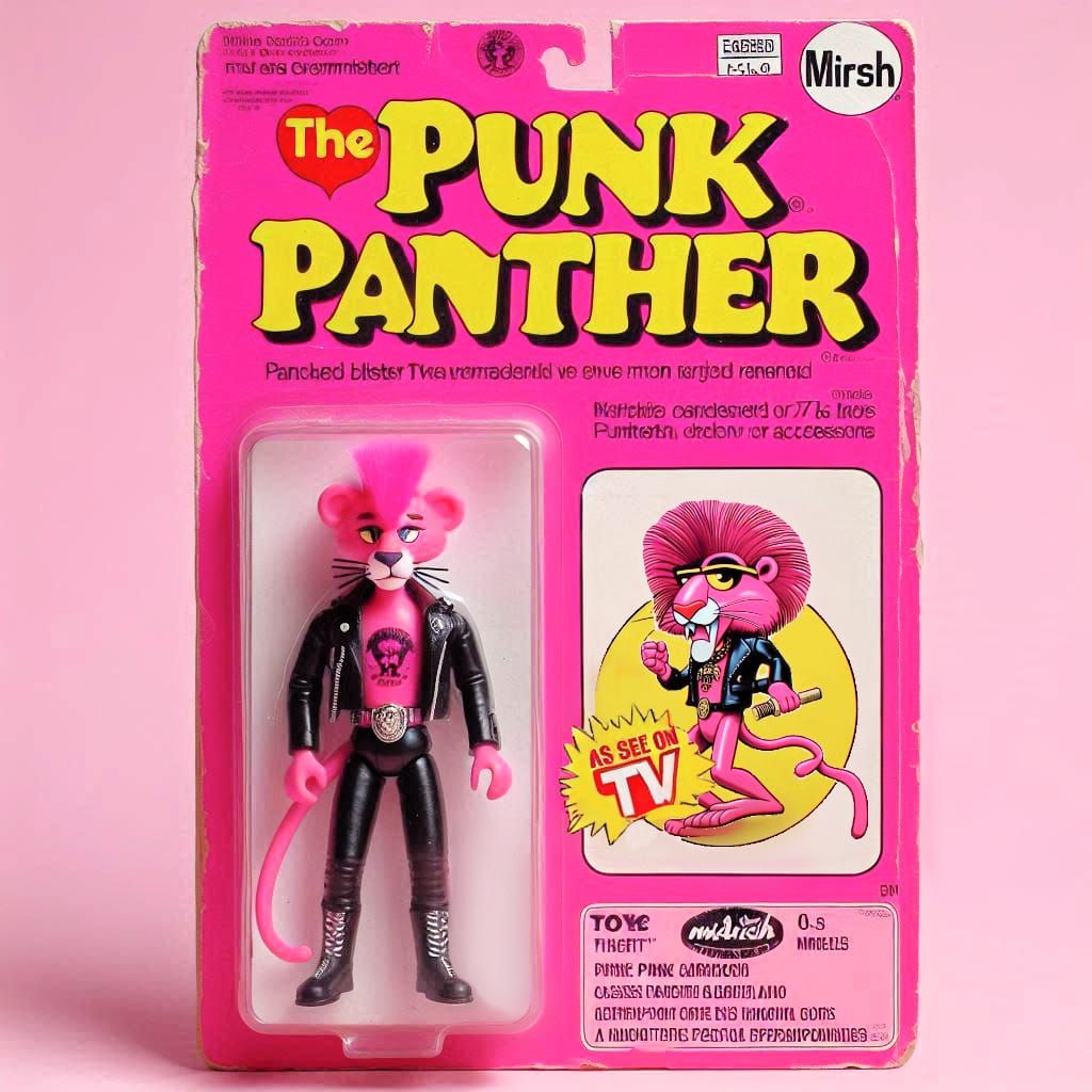 The Punk Panther Action Figures 📺🎬🩷