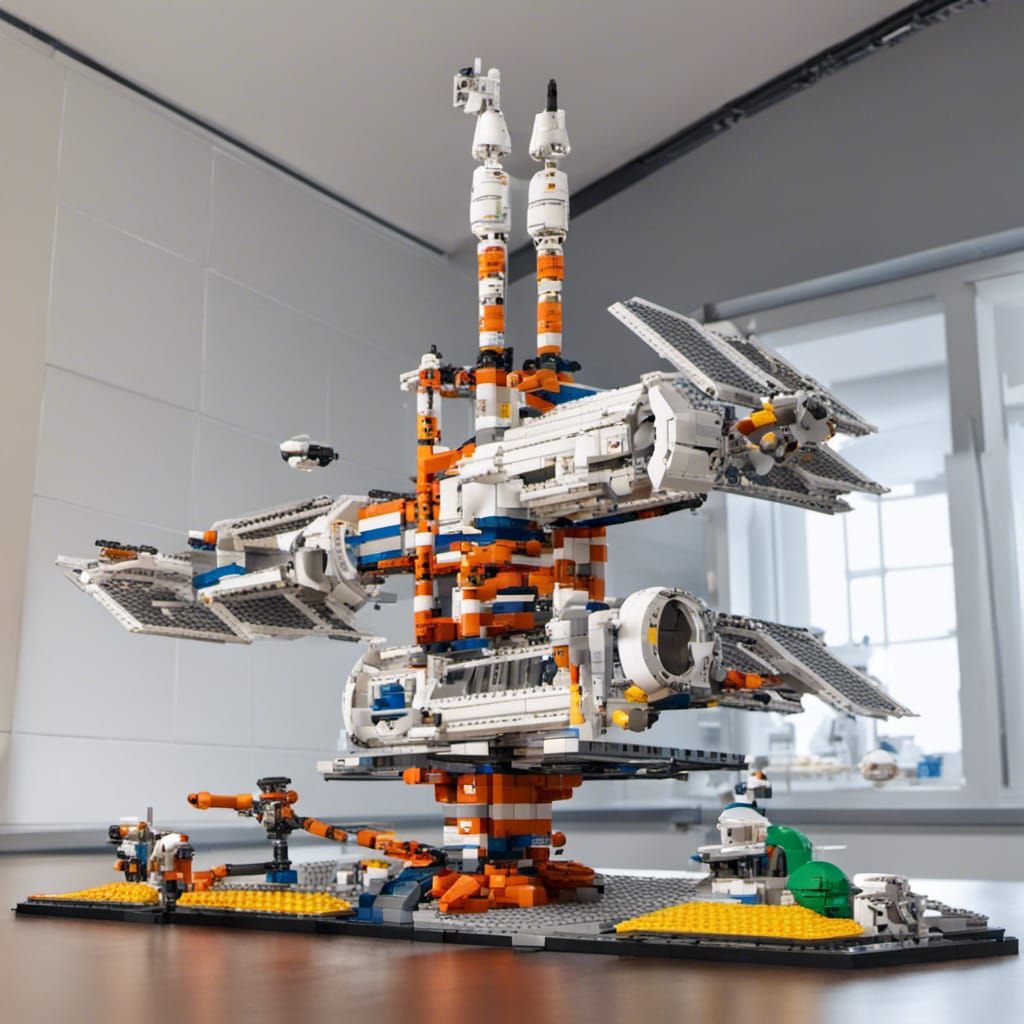 LEGO Space Station - AI Generated Artwork - NightCafe Creator