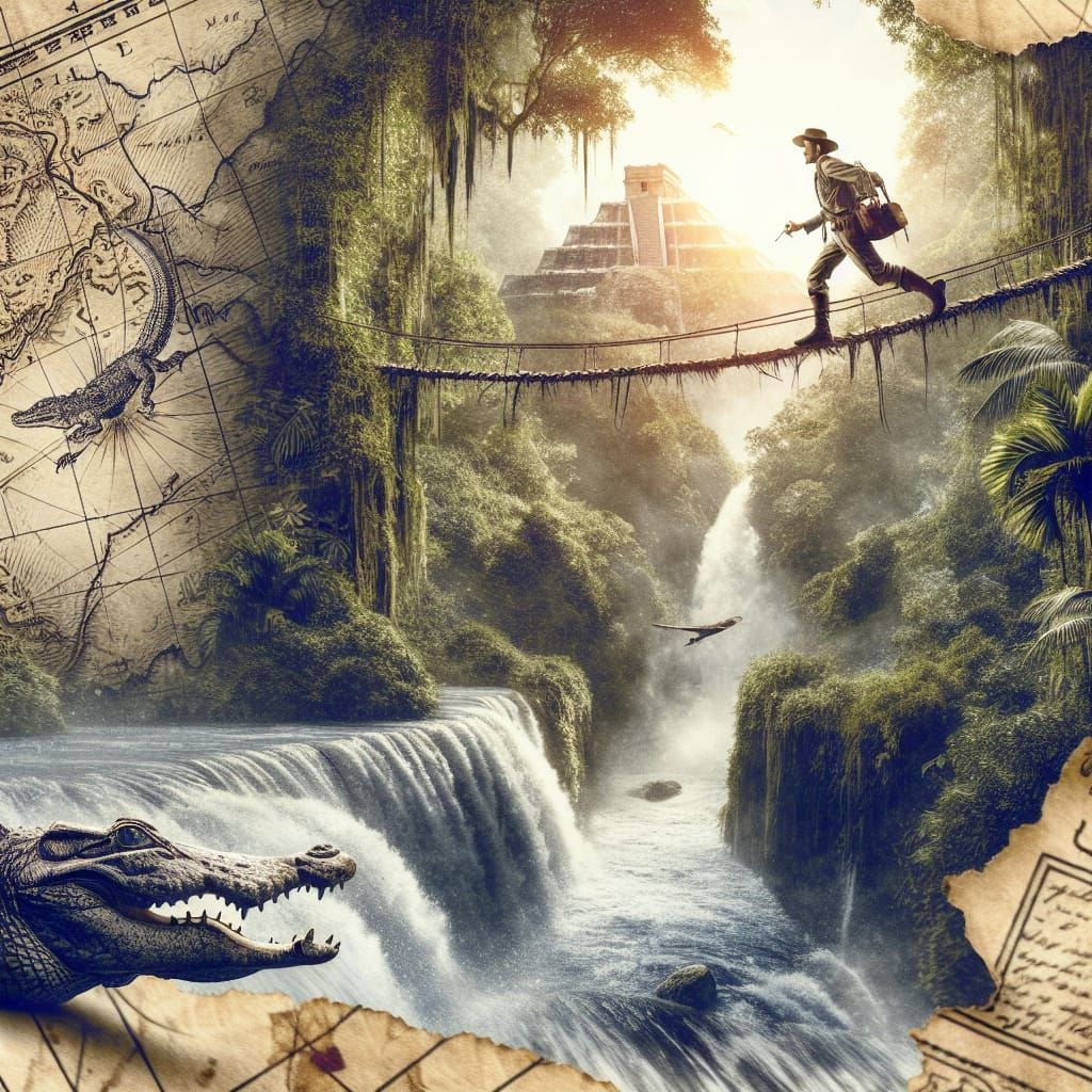 Expedition through crocodile kingdom   by @Ideal