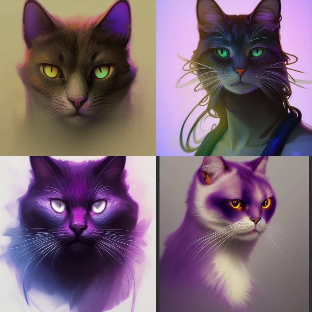 Purple cat