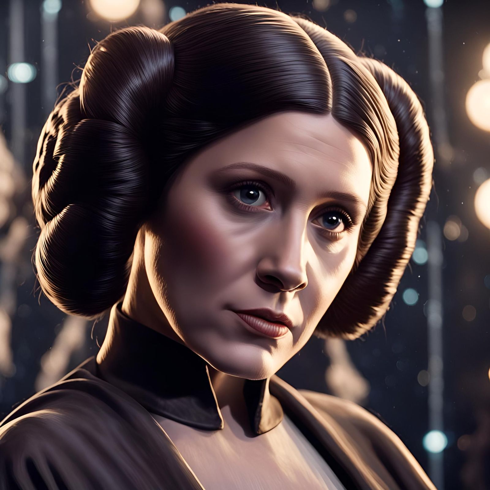 Unpinned Princess Leia reflecting that for all the time that...