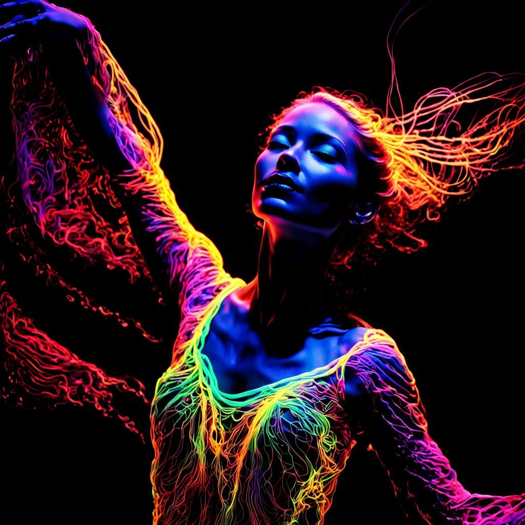 "Vivid Nocturnal Dance"  by @Mark_Loves_Coffee_