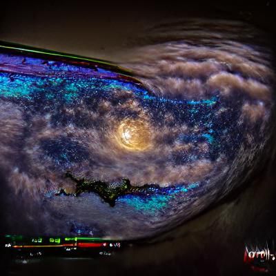 Milky way galaxy looking at earth with a full moon 8k resolu...