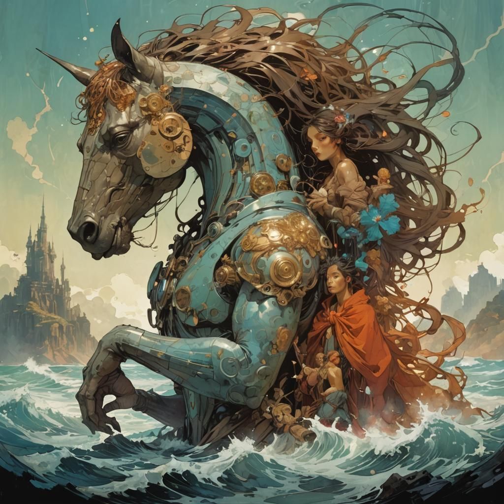 Shelter in the sea horse