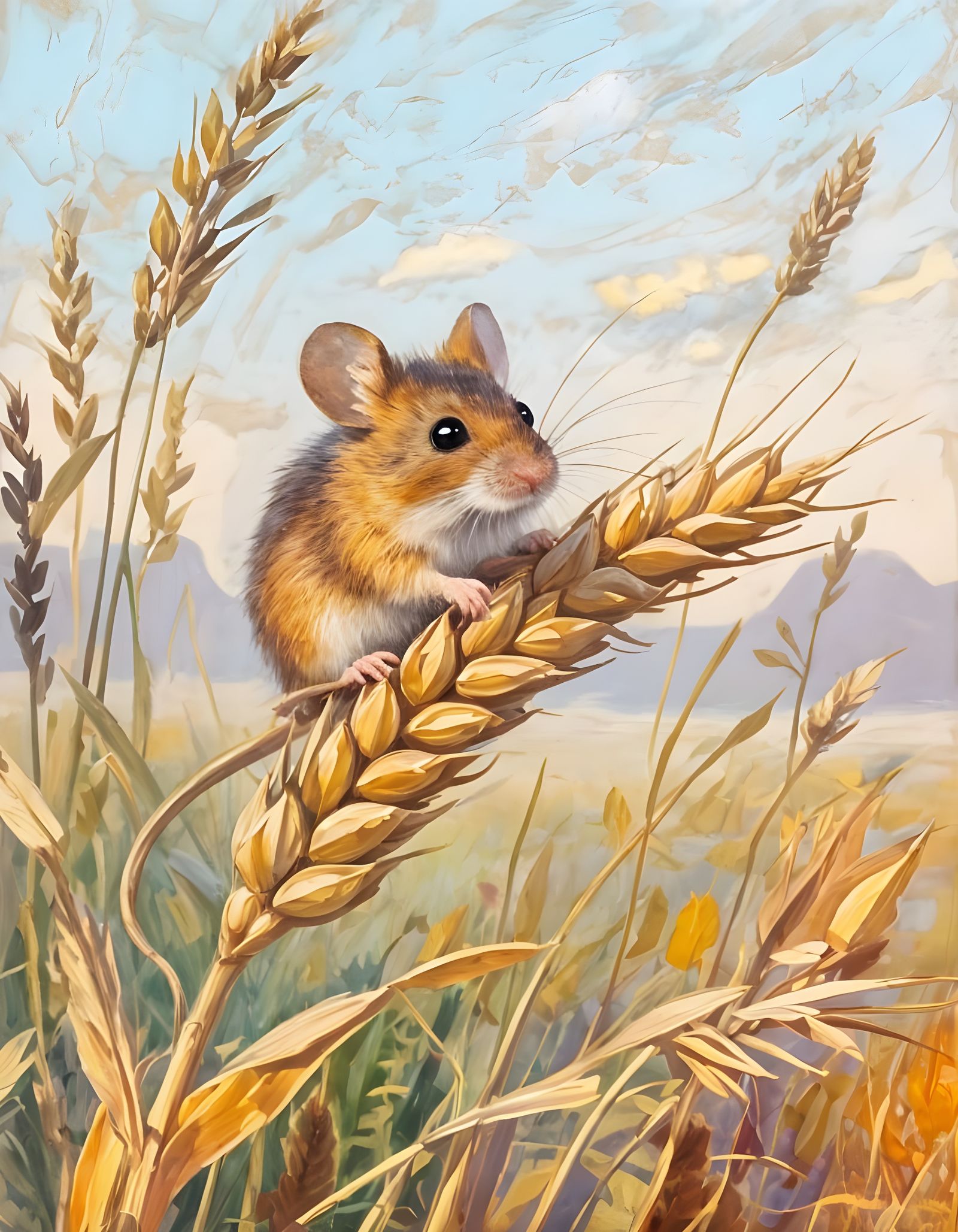 Harvest Mouse  by @Doomblob