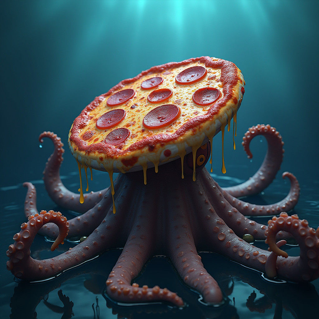 Pepperoni octopus