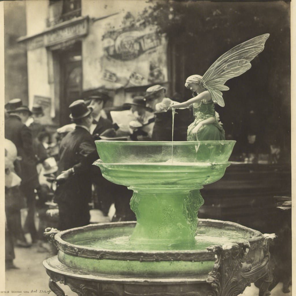 Antique Absinthe Drip Fountain Photo AI Generated Artwork NightCafe Creator