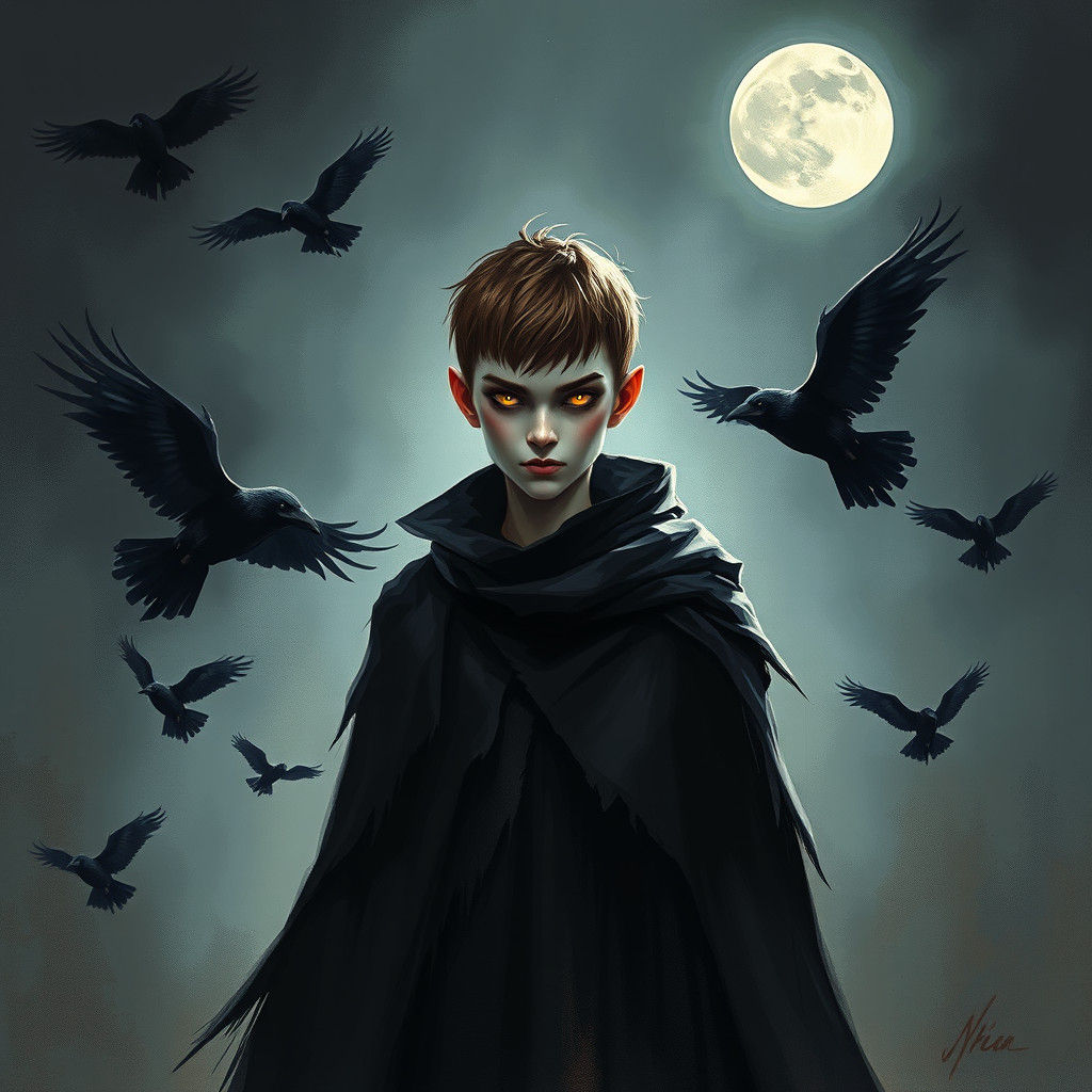 Young necromancy student