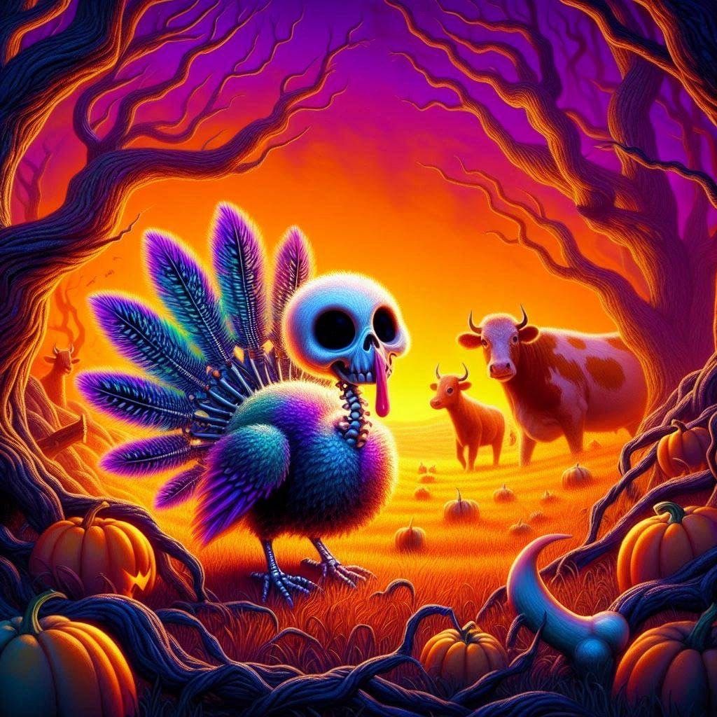 Skeletal Turkey in a Beef Moment