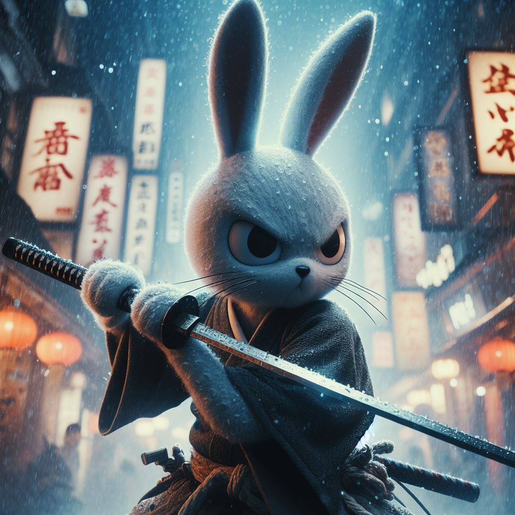 Rabbit Samurai - AI Generated Artwork - NightCafe Creator