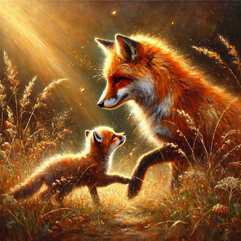 Foxes  by @Croc lover