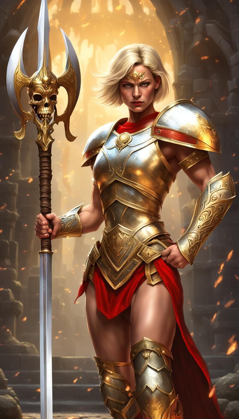 Sheilla the princess of Skull axe/sword/spear