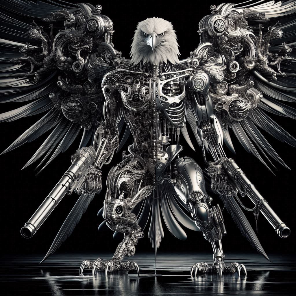Chrome Amercian Bald Eagle 1