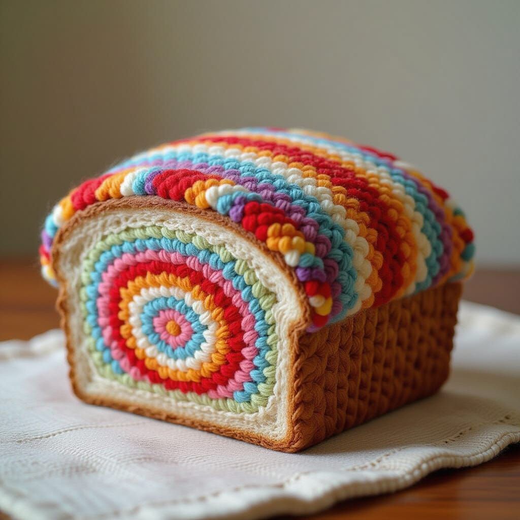 A warm cosy loaf of bread.   by @Vic