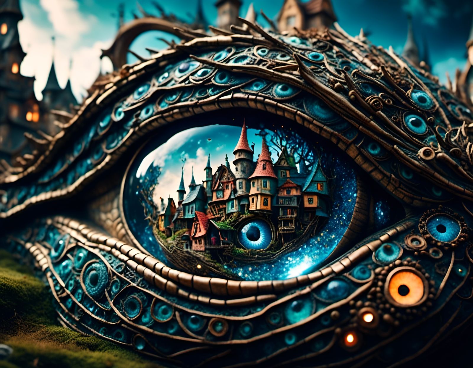 Village in dragon eye