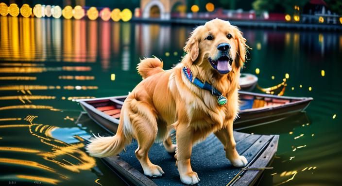 Golden Retriever Imagery ,

[

The lake and river teem with ...