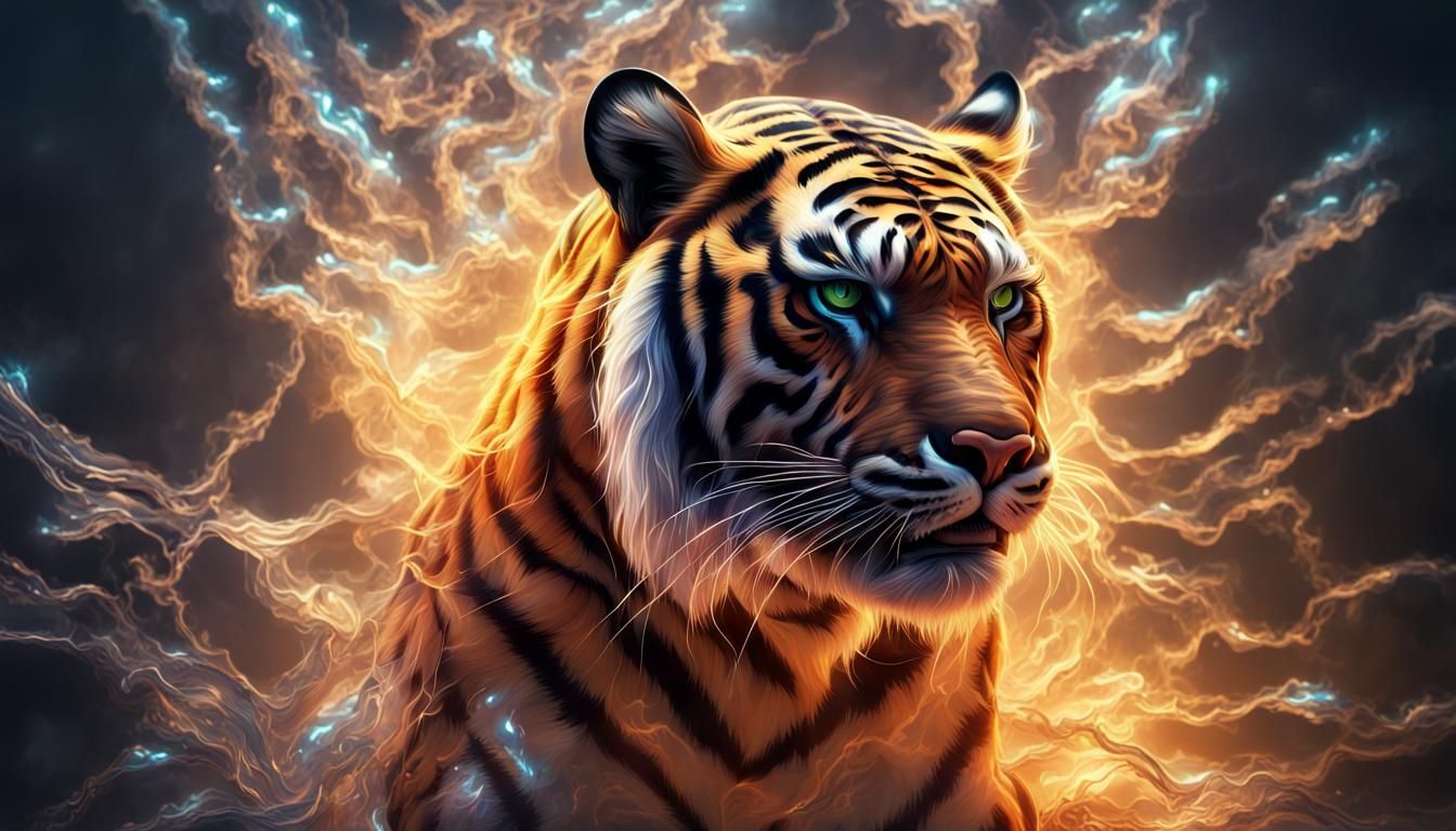 Majestic Tiger - AI Generated Artwork - NightCafe Creator