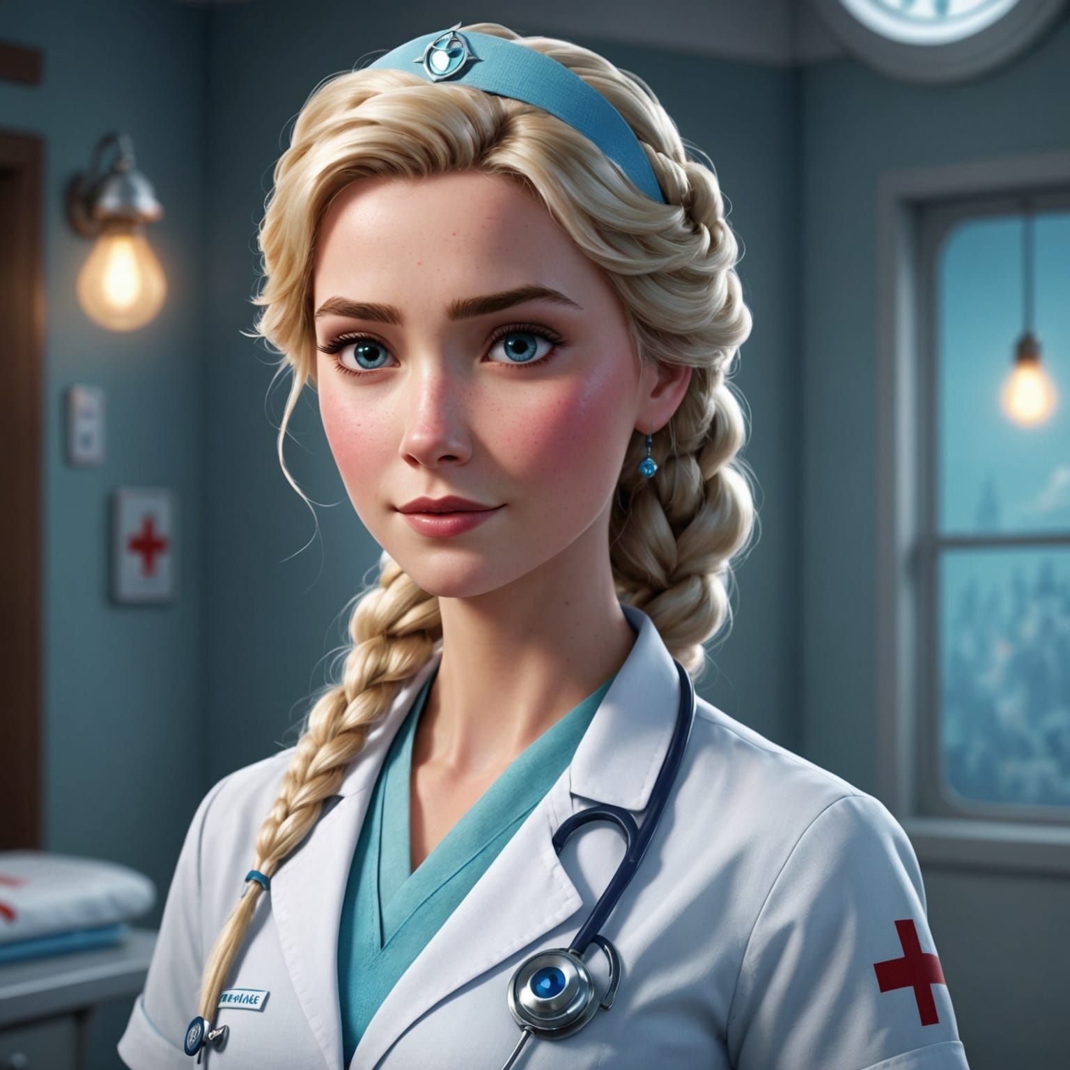 Elsa from Disney in the real life was a nurse  by @Dubois