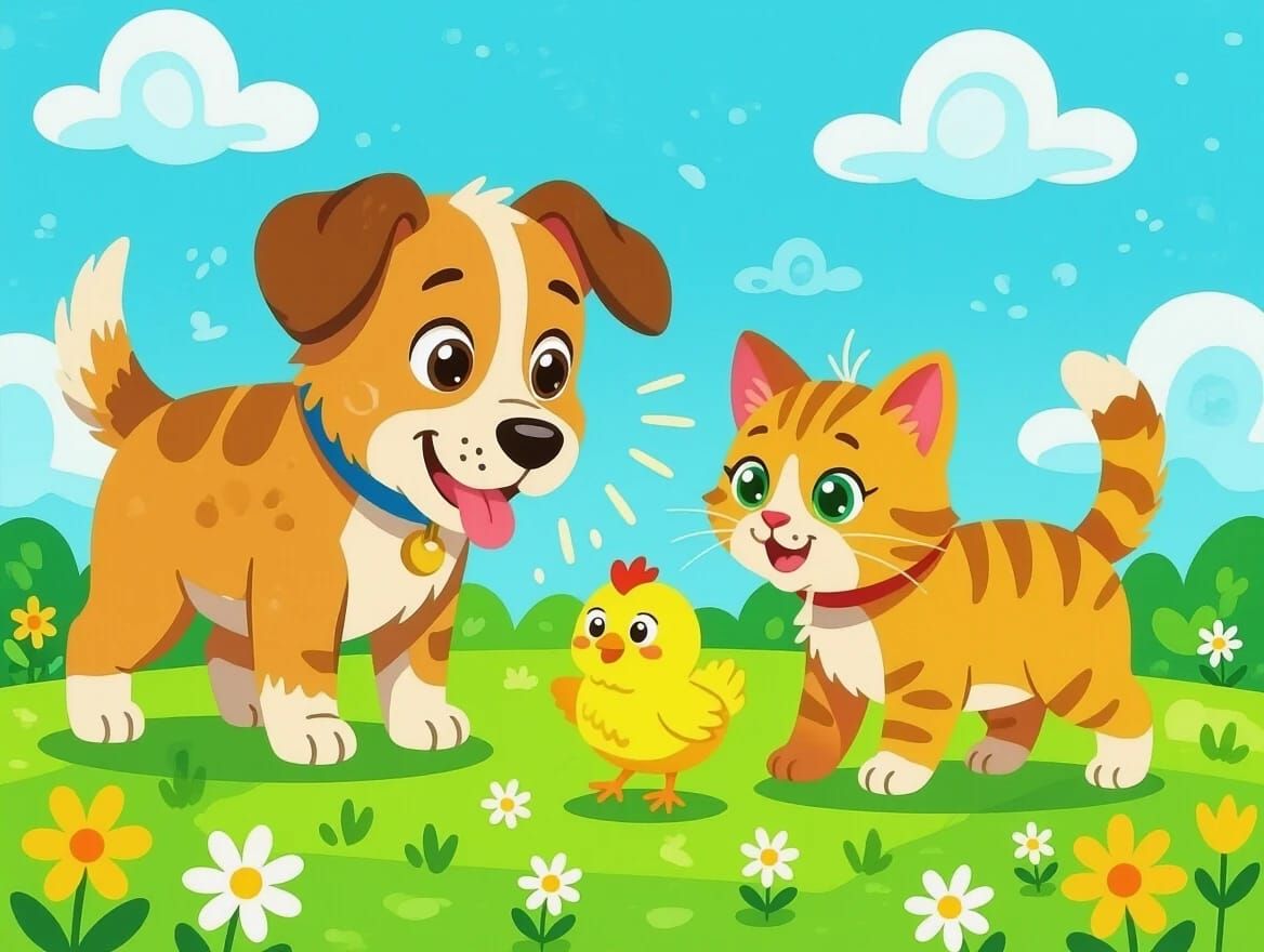 The three unlikely friends