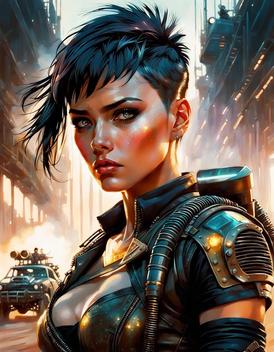 Cyberpunk 2077 Female Character - AI Generated Artwork - NightCafe Creator