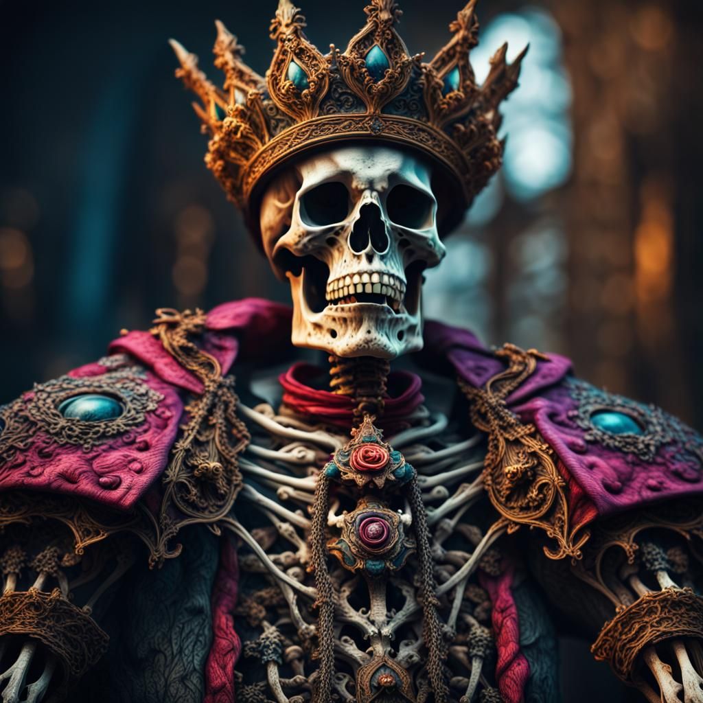 Skull king - AI Generated Artwork - NightCafe Creator