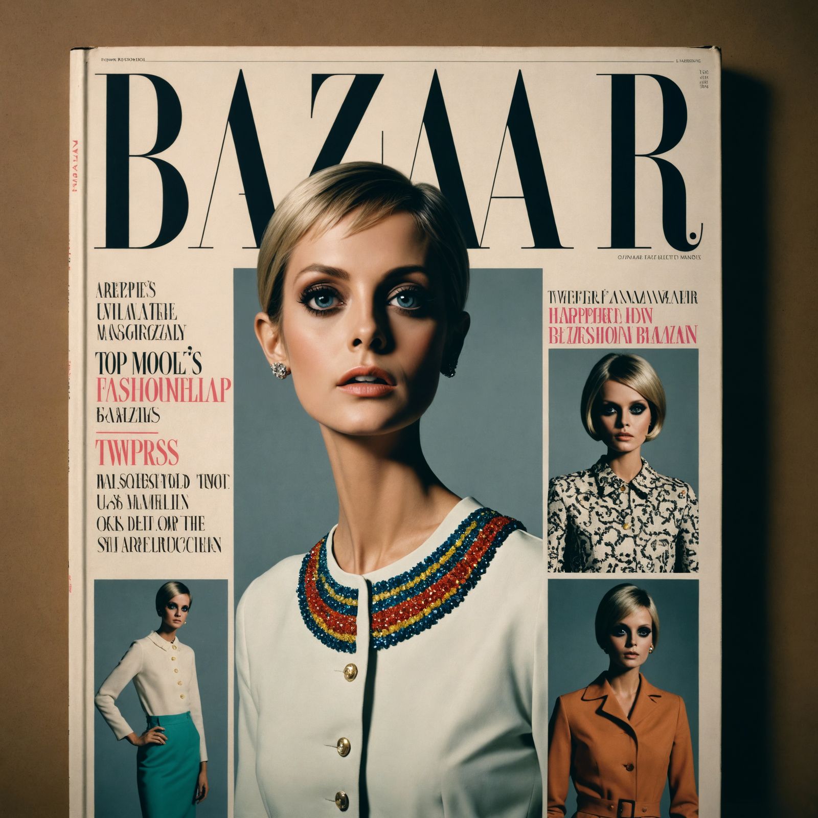 Twiggy on Harper's Bazaar