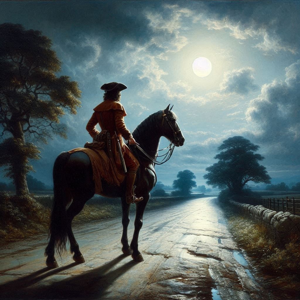 "Along the coach road I did ride ..."