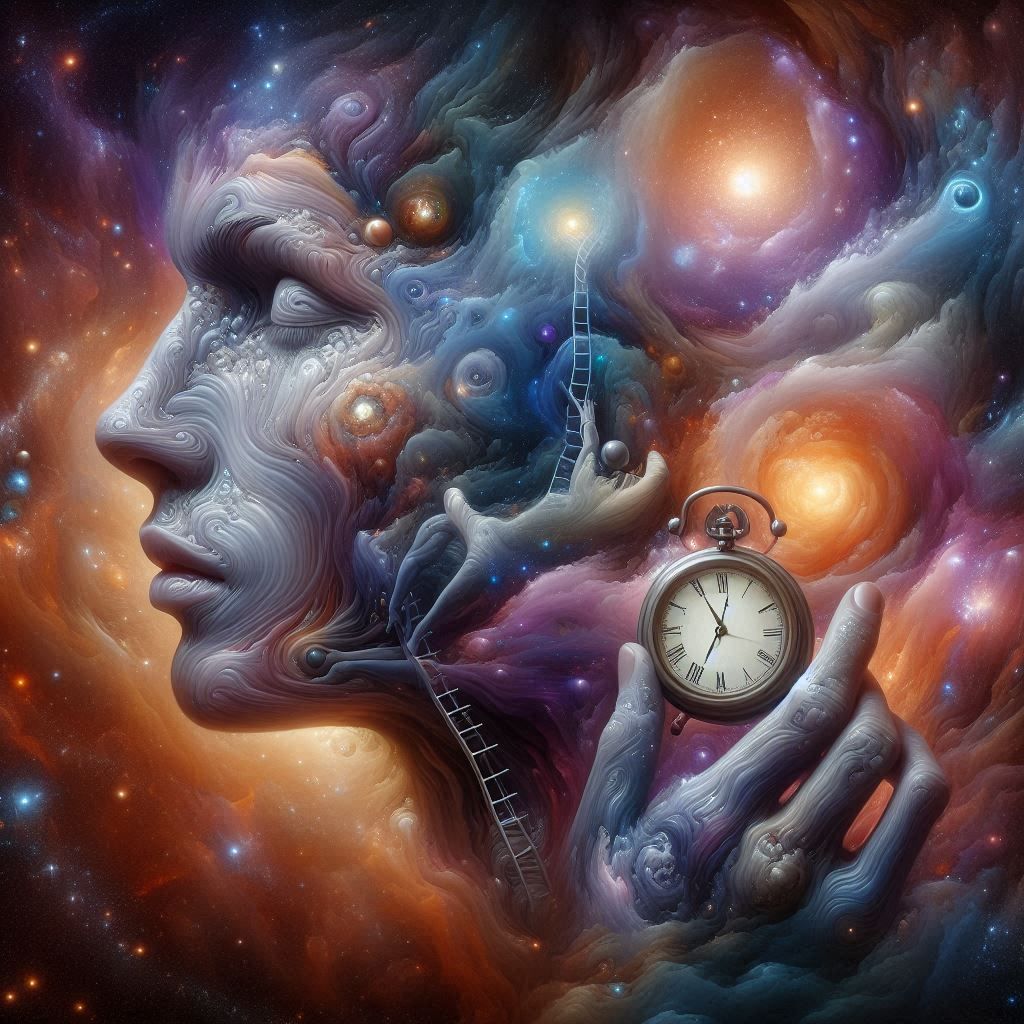 cosmic surreal portrait