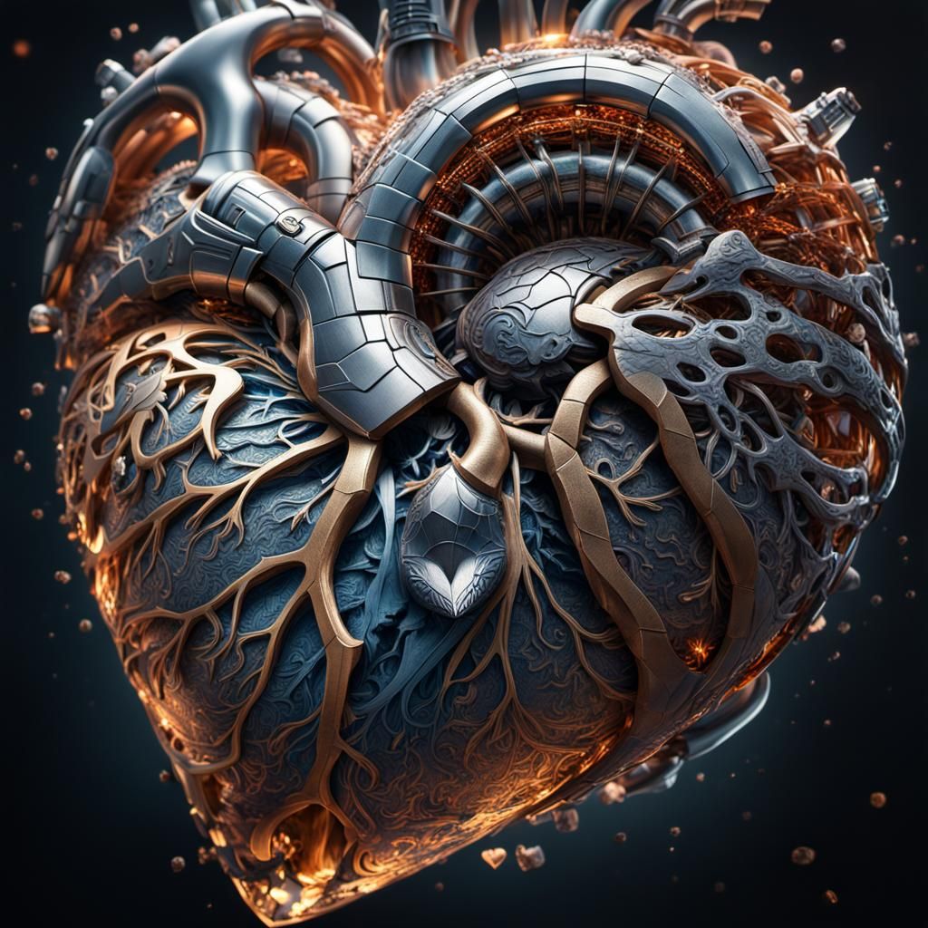 Heart beating with the human connection,  crystal clear high...